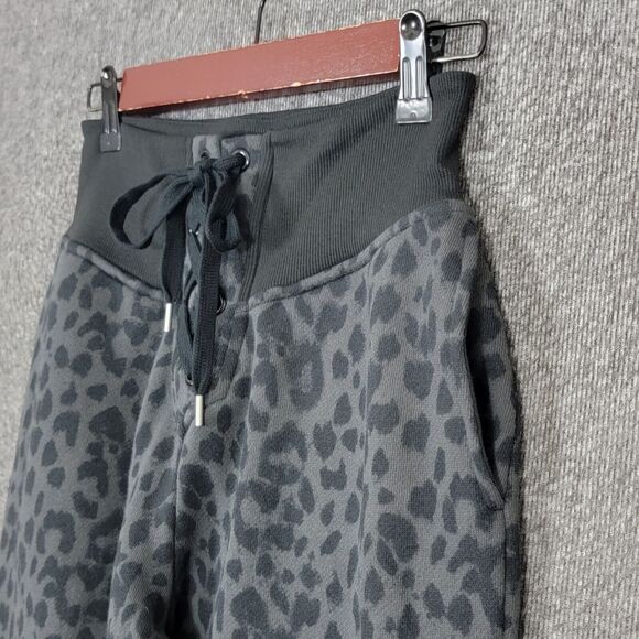 Victorias Secret Jogger Sweatpants Womens XS Gray Black Animal Print Lounge - Picture 4 of 16